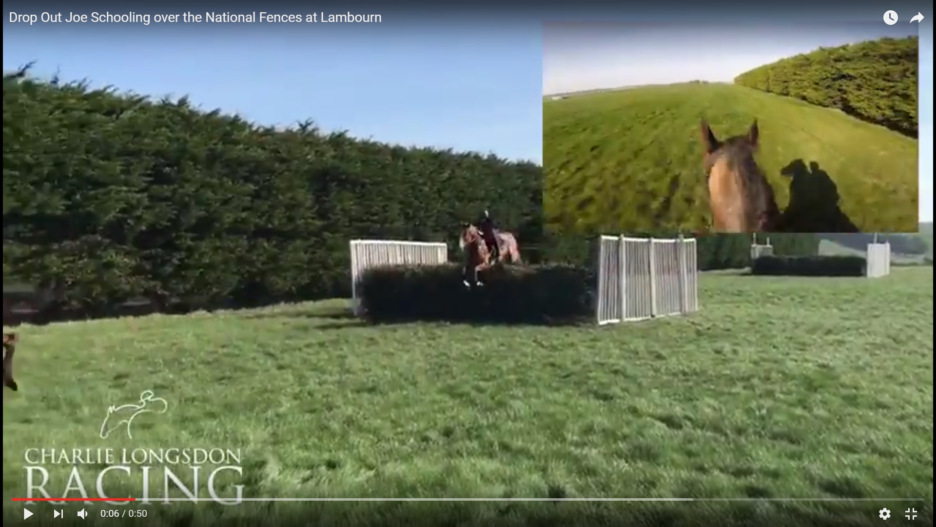 Drop Out Joe Schooling over National Fences in Lambourn