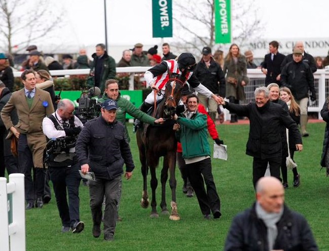 Hector Javliex winning at Cheltenham